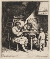 KG 04274
<br/>
Gebed voor de maaltijd
<br/>
<em>Ostade, Adriaen van (1610-1684)</em>